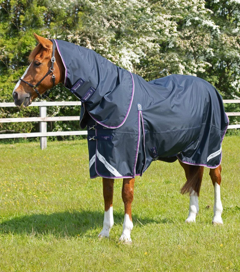 Premier Equine Buster 70g Turnout Rug with Classic Neck Cover Navy B