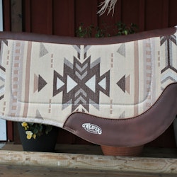 Weaver All Purpose trail gear contoured wool blend saddle pad Santa Fe - beige/brown