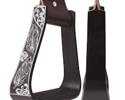 Professional´s Choice Turquoise Feather Stirrups