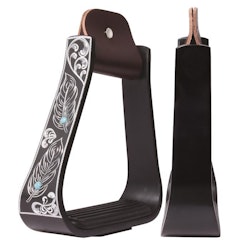 Professional´s Choice Turquoise Feather Stirrups