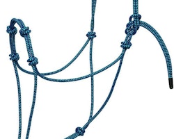 Weaver Silvertip Four Knot Ropehalter - Blue/Black