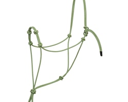 Weaver Silvertip Four Knot Ropehalter - Green/Tan