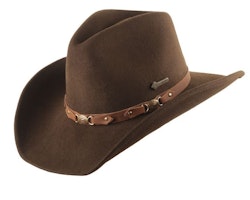 Scippis cowboy hat Bandit brown 100% felt wool