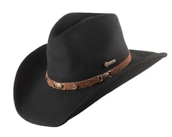 Scippis cowboy hat Bandit black 100% felt wool