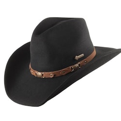 Scippis cowboy hat Bandit black 100% felt wool