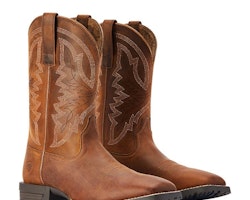 Ariat  cowboy boot Hybrid Ranchwork western boot 100% leather B