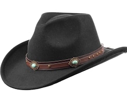 Scippis cowboy hat Rockwell black, 100% polyester