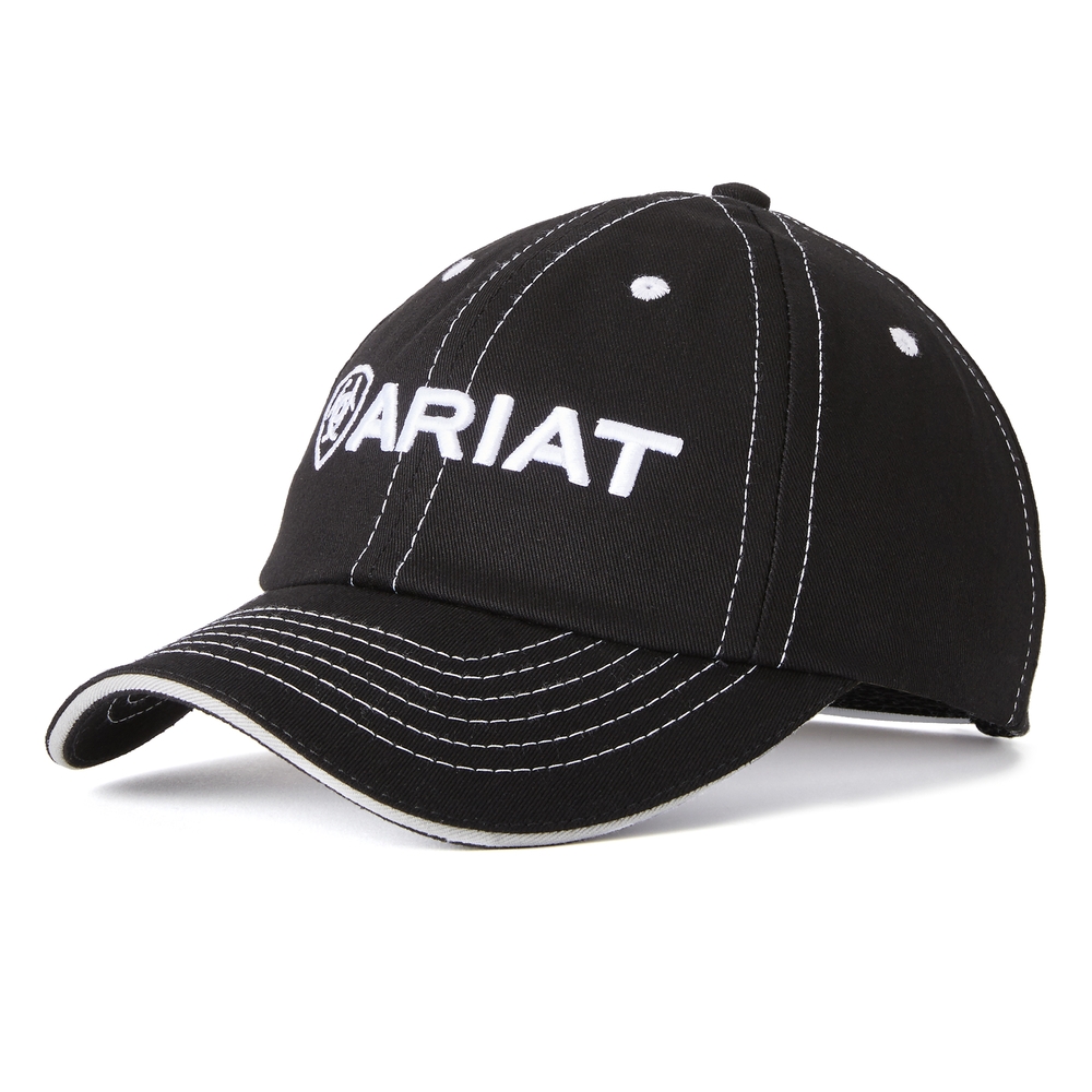 Ariat  cap adt unisex Team Cap II black/white 100% cotton