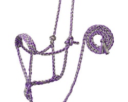 Weaver Braided Ropehalter Gray/Purple