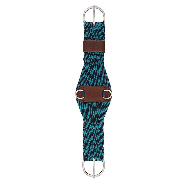 Weaver 100% mohair 27-strand cinch roper Navy/Turquoise B