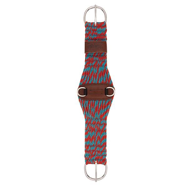 Weaver 100% mohair 27-strand cinch roper Red/Turquoise B