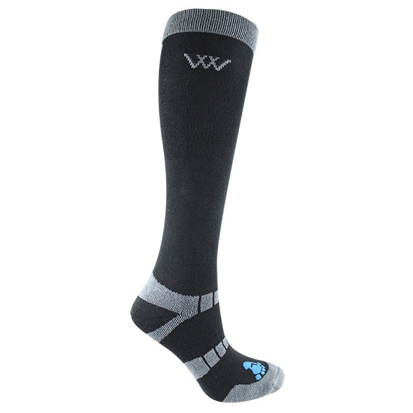 Woof Wear Long Bamboo Waffle Socks Black 2-pack