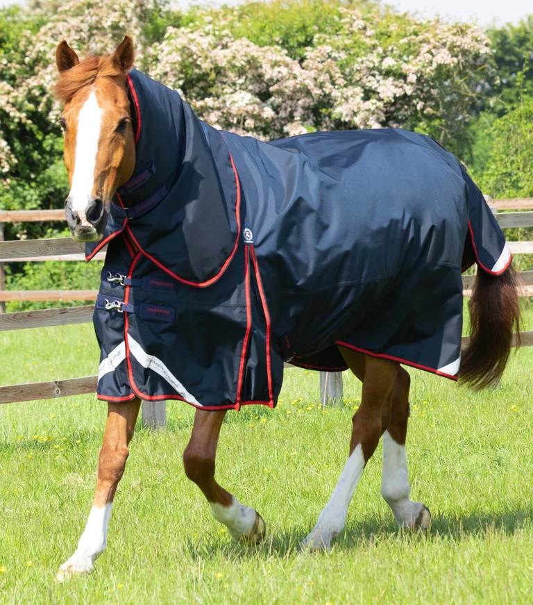 Premier Equine Buster 250g Turnout Rug with Classic Neck Cover Navy B