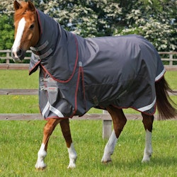 Premier Equine Buster 150g Turnout Rug with Classic Neck Cover Grey B