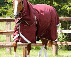 Premier Equine Buster Zero Turnout Rug with Classic Neck Cover Burgundy B