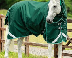 Premier Equine Buster 200g Turnout Rug with Snug-Fit Neck Cover Green B