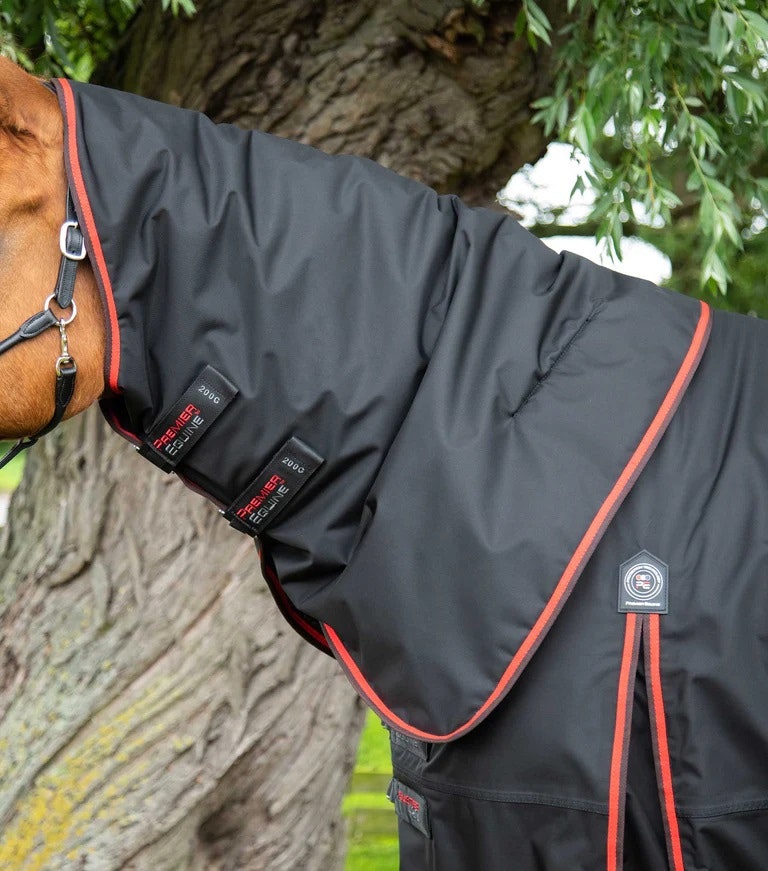 Premier Equine Buster 420g Turnout Rug with Classic Neck Cover Black B