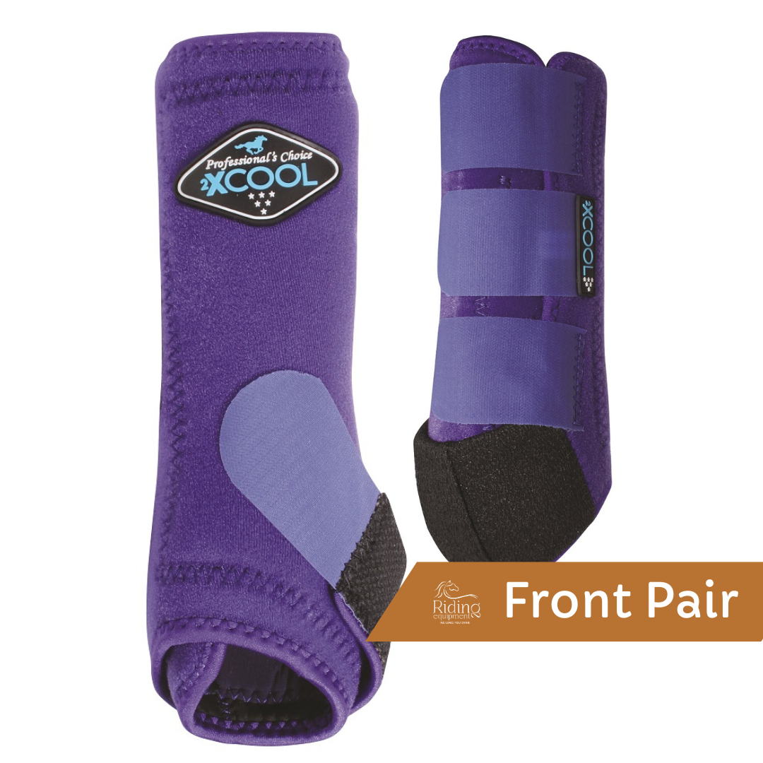 2XCool Sports Medicine Front Boots Purple 2-pack
