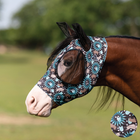Professional´s Choice Comfort Fit Lycra Fly Mask Bison
