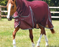 Premier Equine Combo Mesh Air Fly Rug with Surcingles Wine B