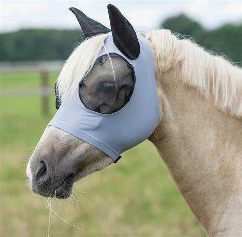 Busse Fly Mask Twin Fit Flexi Grey