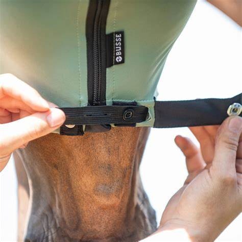 Busse Fly Mask Twin Fit Flexi Olive