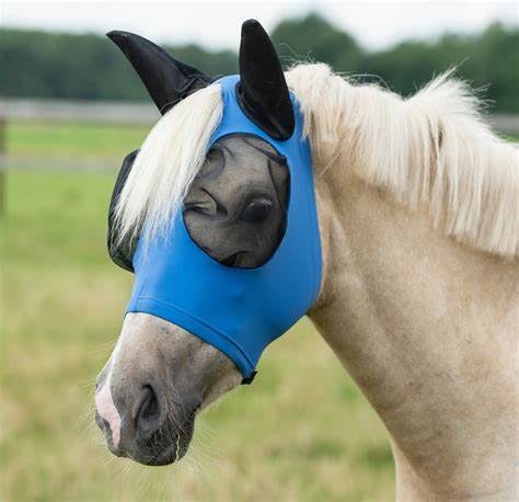Busse Fly Mask Twin Fit Flexi Blue