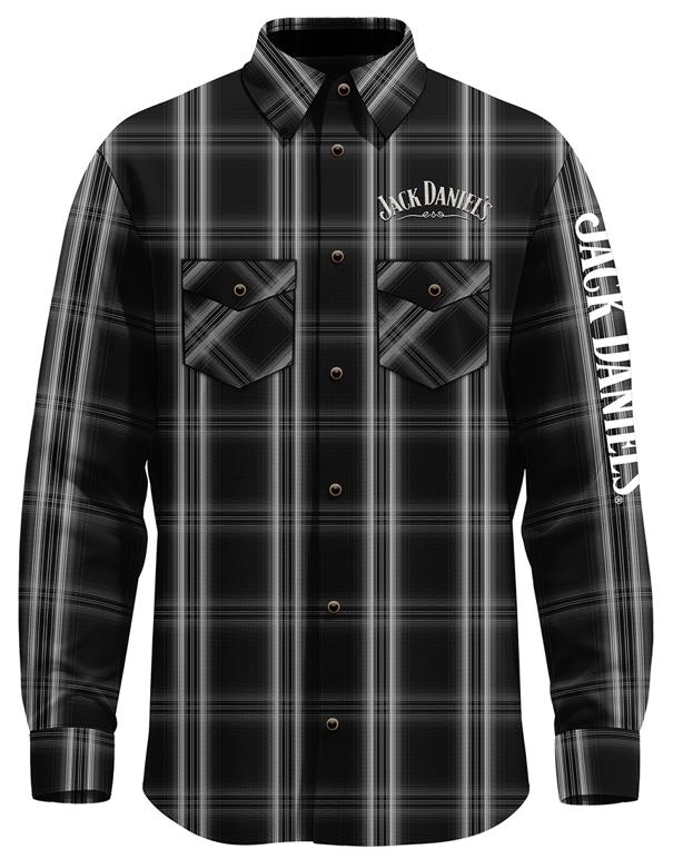 Western Shirt Jack Daniels Plaid Shirt B