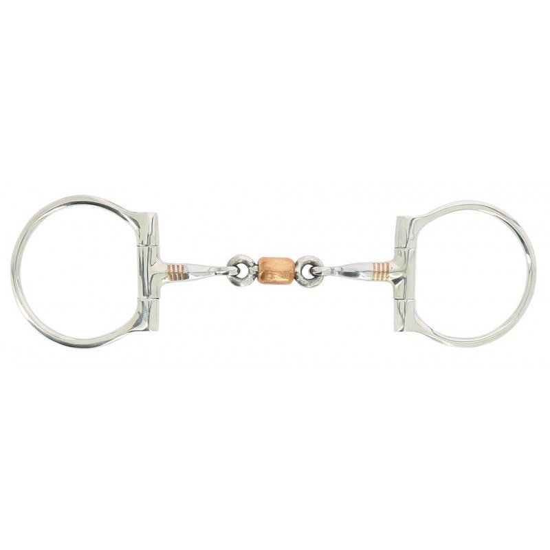 Feeling snaffle bit with roller