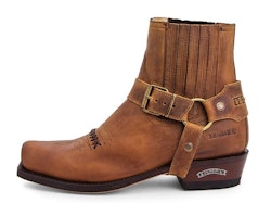 Sendra Cowboy Boot Seta Sprinter Tan 100% Cowhide Leather B