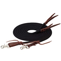 Weaver Leather EcoLuxe Bamboo Round Split Reins 8ft Black