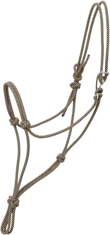 Weaver Silvertip No. 95 Rope Halter With Clip Black/Tan Average
