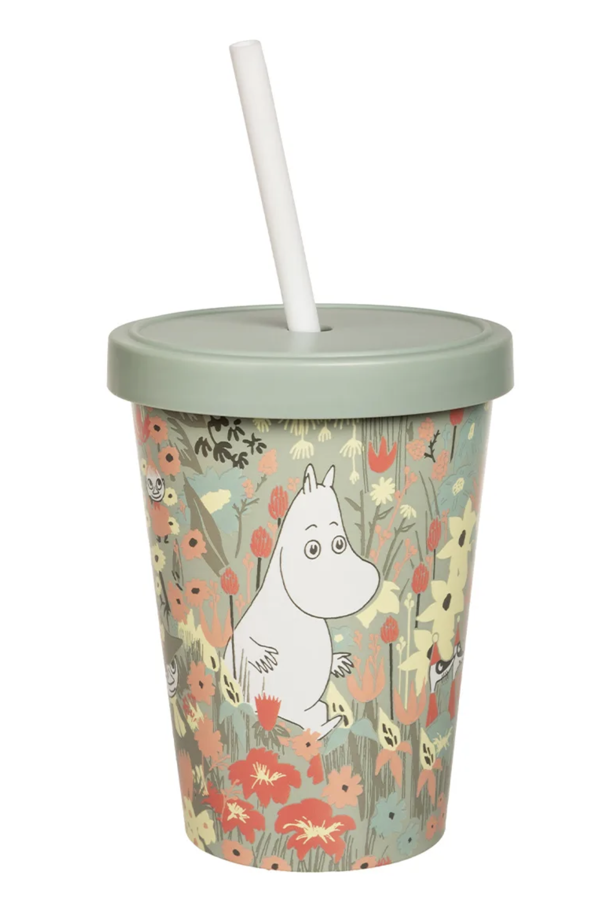 Mumin Smörblomma-sugrörsmugg 4,5 dl