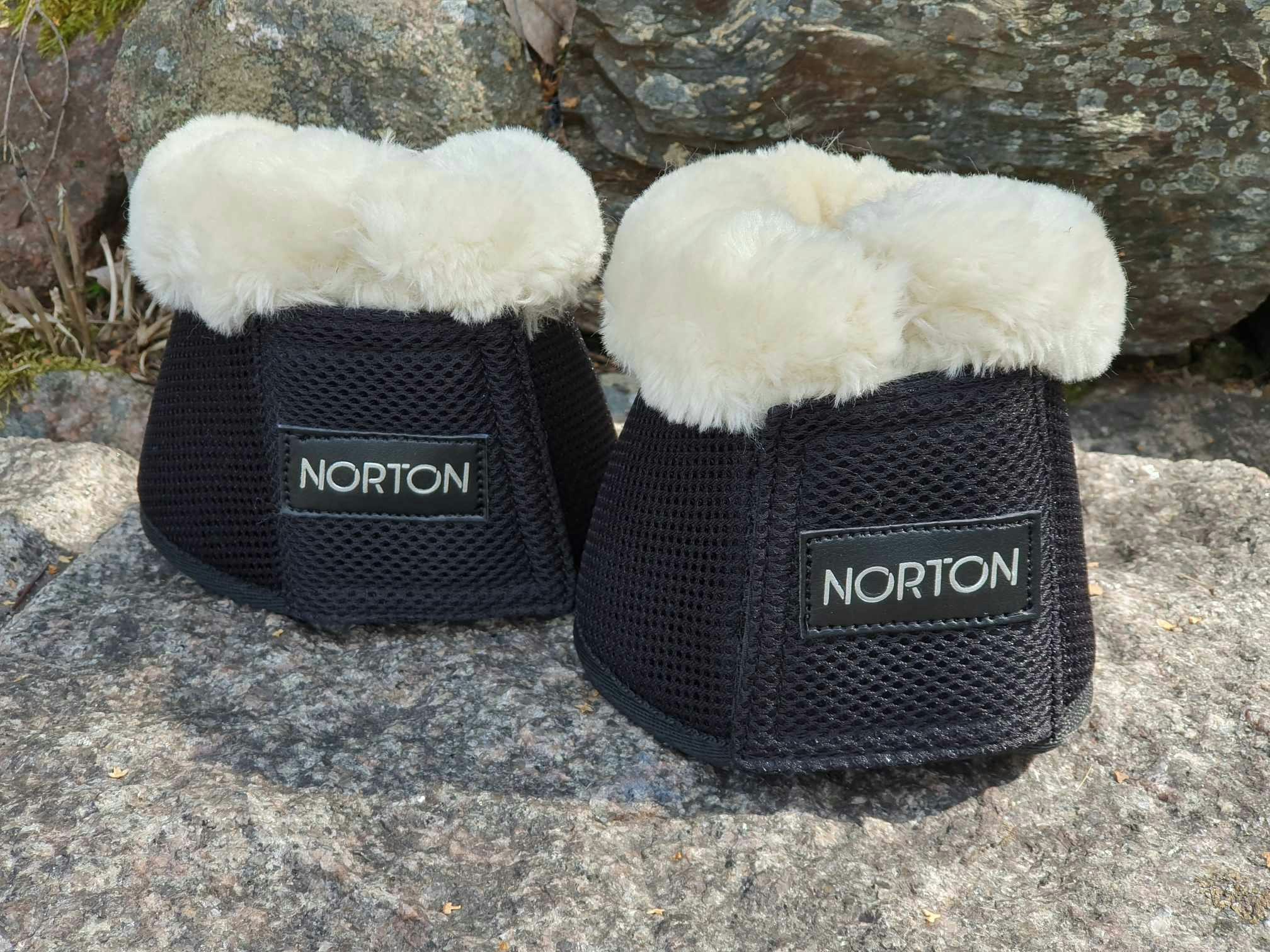 Norton Mesh and Synthetic Sheepskin Bell Boots