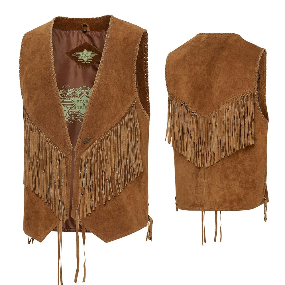 Stars & Stripes Leather Vest B