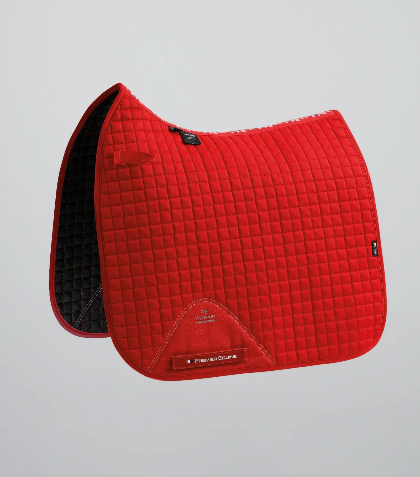 Close Contact Cotton Dressage Full Saddle Pad Red