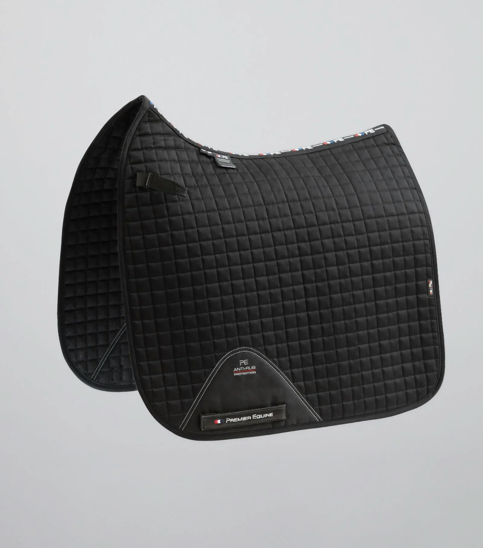 Close Contact Cotton Dressage Full Saddle Pad Black