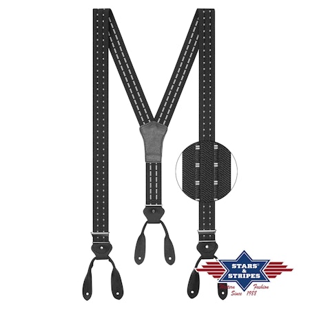 Suspender HT-09 92% polyester - 8% elasthan - flaps 100% leather