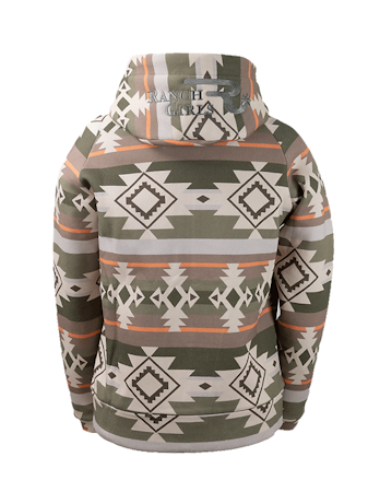 Ranch Girls Hooded Sweat Jacket ́Shirley Aztec Khaki