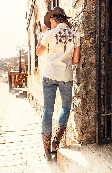 Stars & Stripes Westernblouse Betty 100% Cotton B