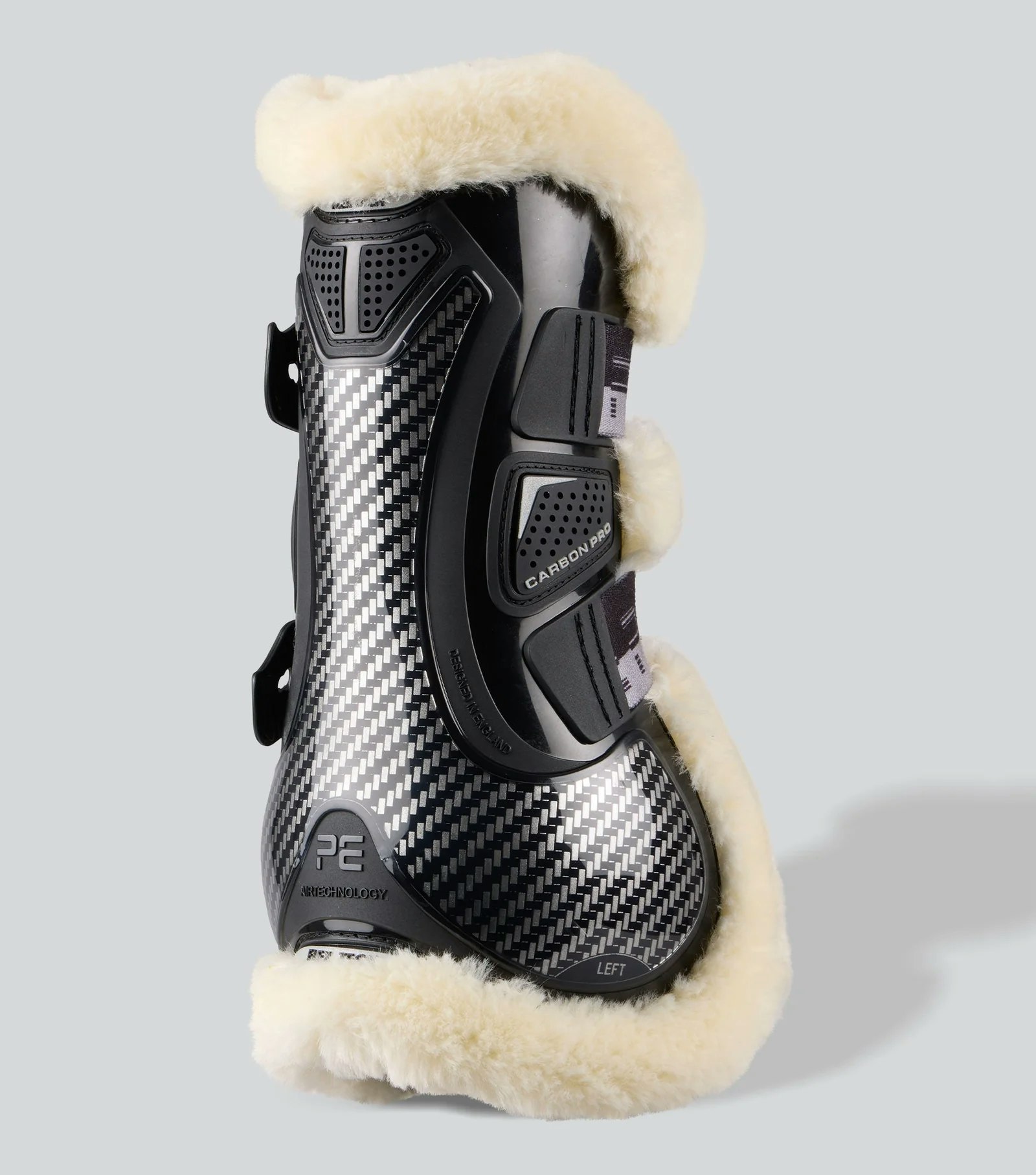 Carbon Pro Techno Wool Tendon Boots Black