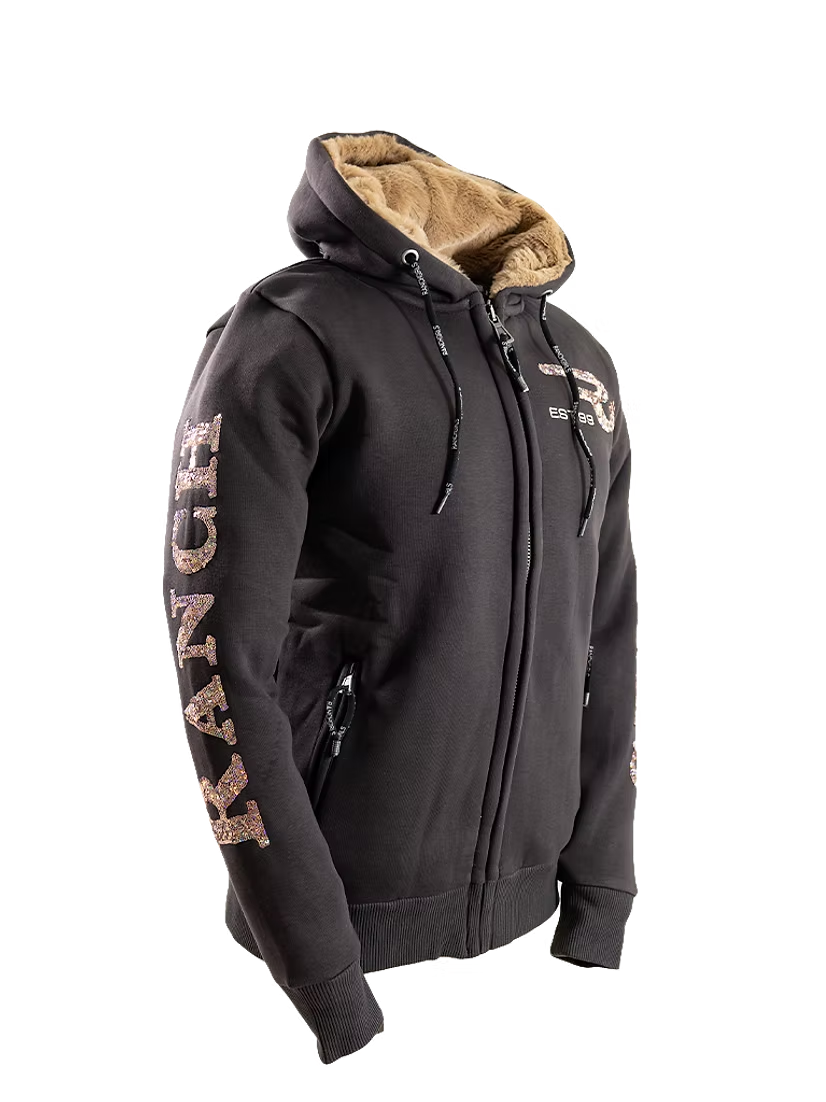 Ranch Girls Teddy Sweat Jacket Scarlett Brown
