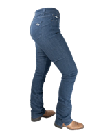 Ranch Girls Bootcut Stretch Jeans Cleo Lime Denim