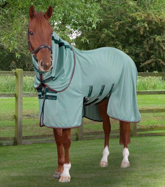 Bug Buster Fly Rug with Detachable Neck and Belly Flap Green