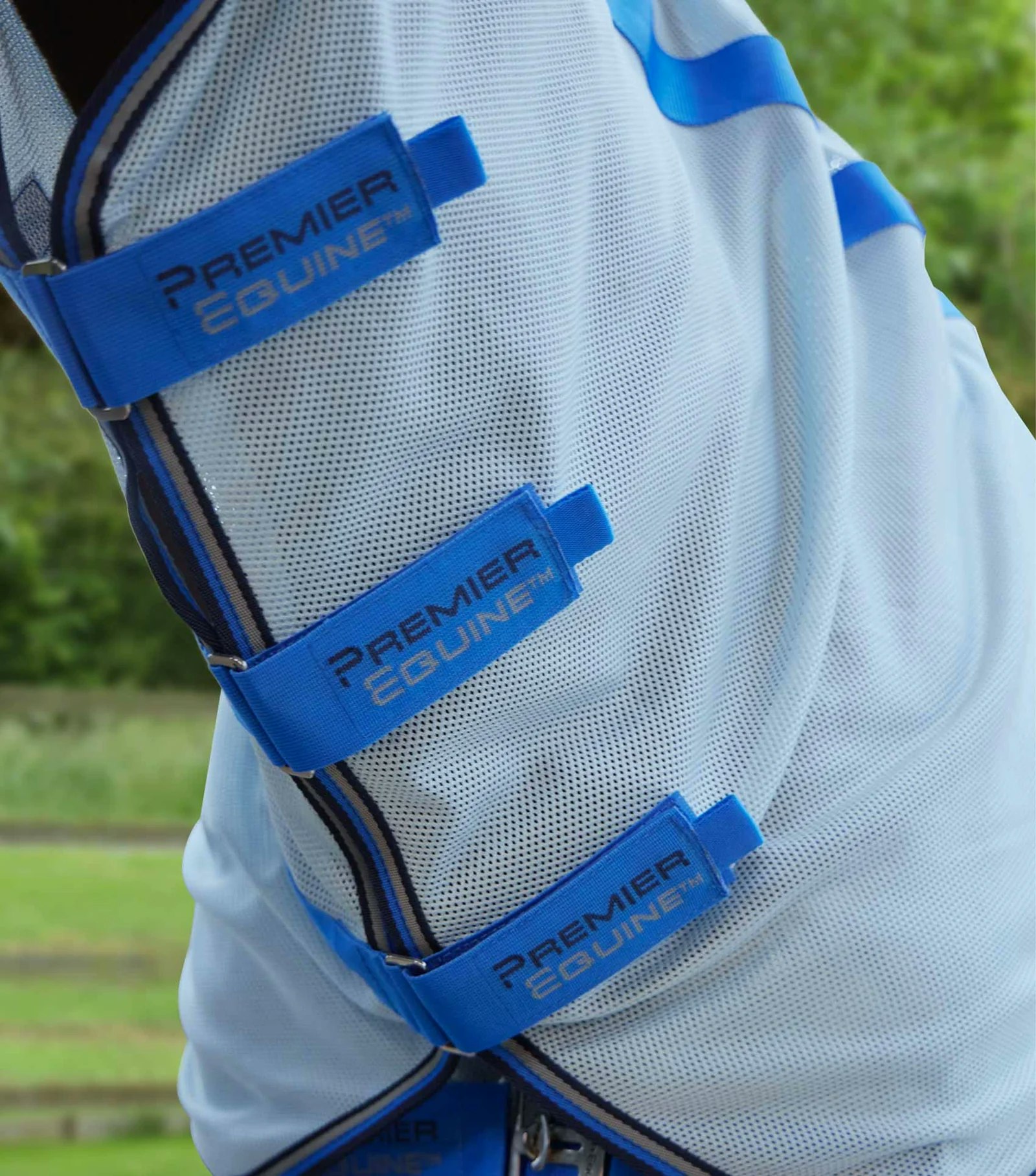 Bug Buster Fly Rug with Detachable Neck and Belly Flap Blue