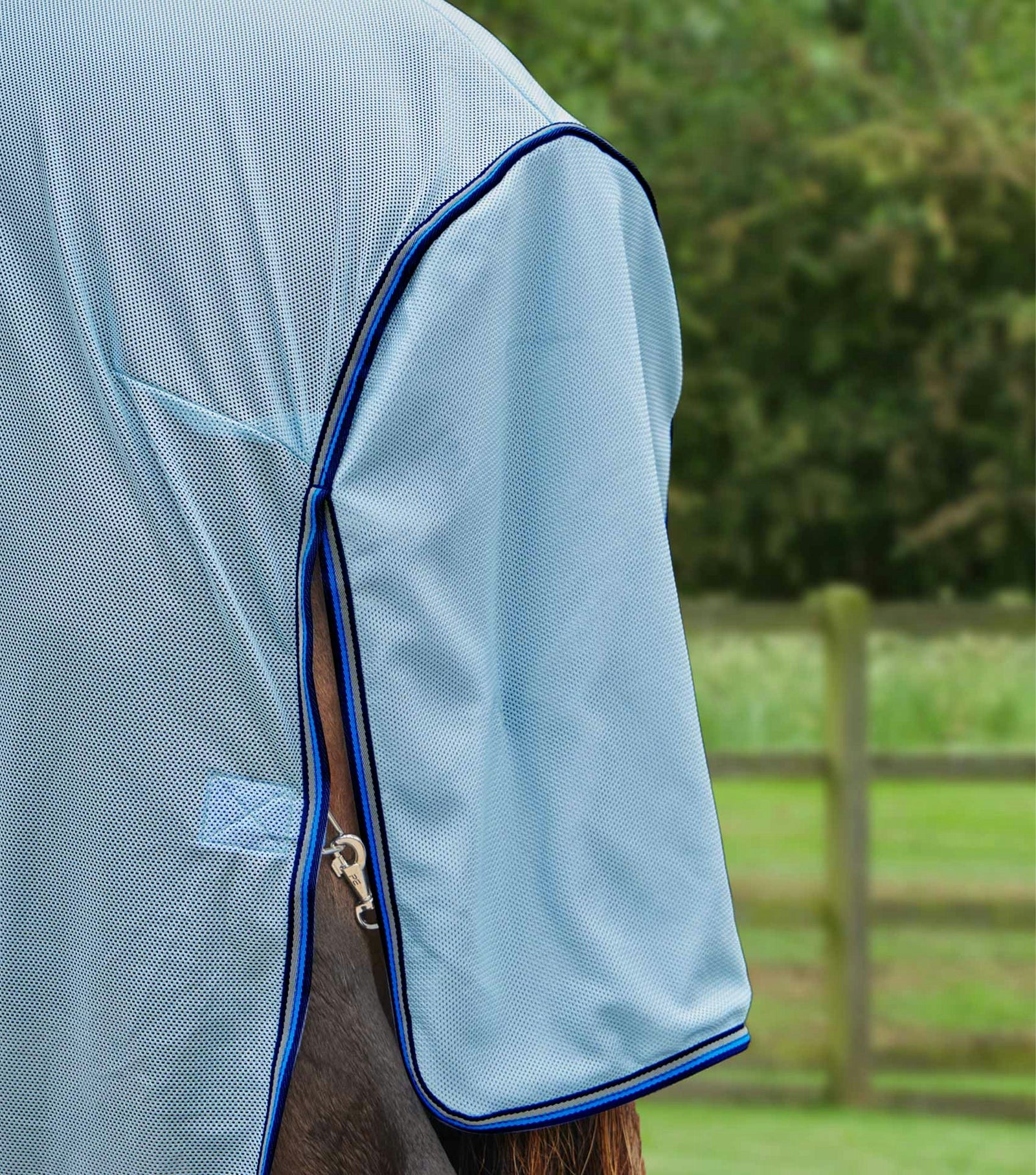 Bug Buster Fly Rug with Detachable Neck and Belly Flap Blue
