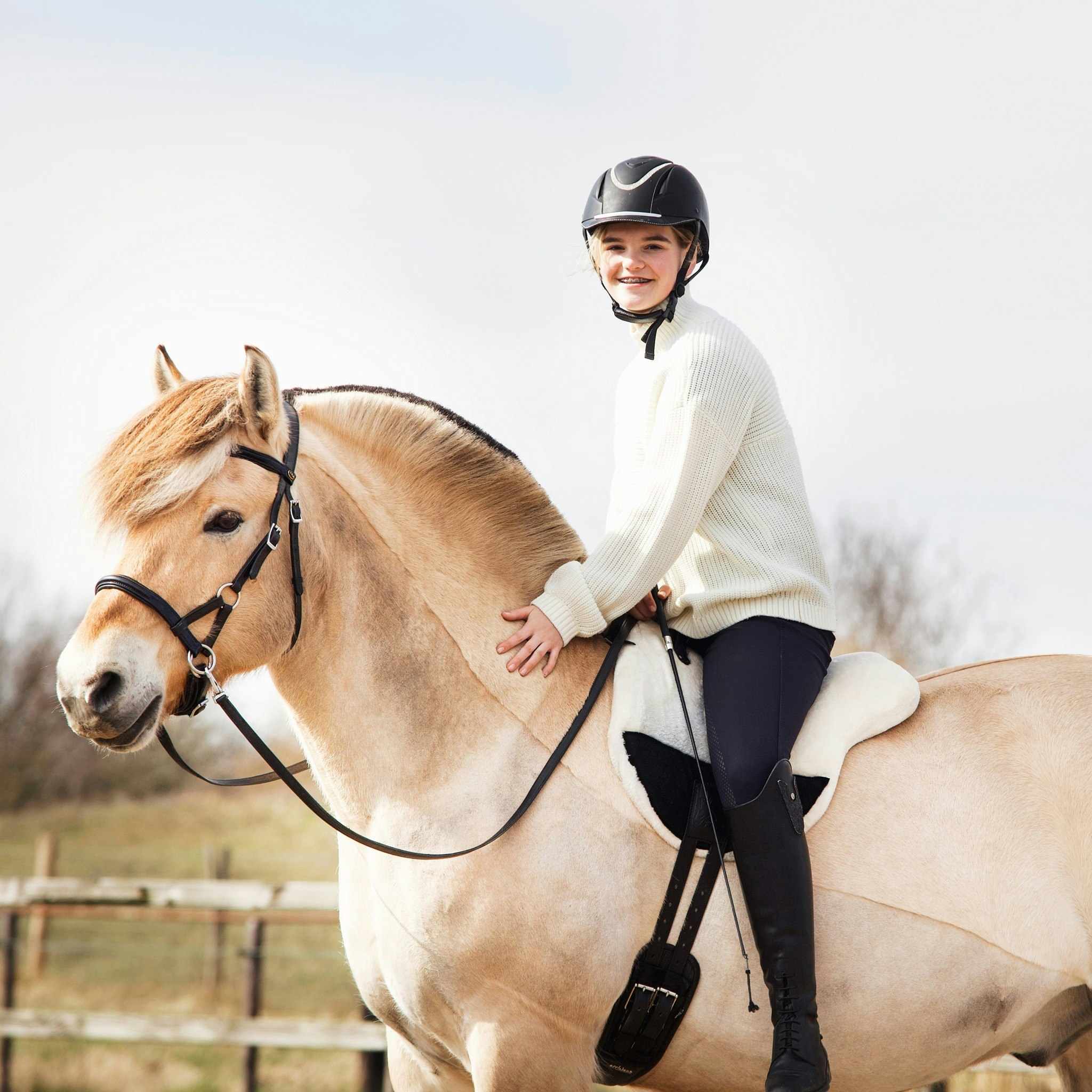 F.R.A® Ridpad / Barbackasadel Bisco, Creme Cob/Full