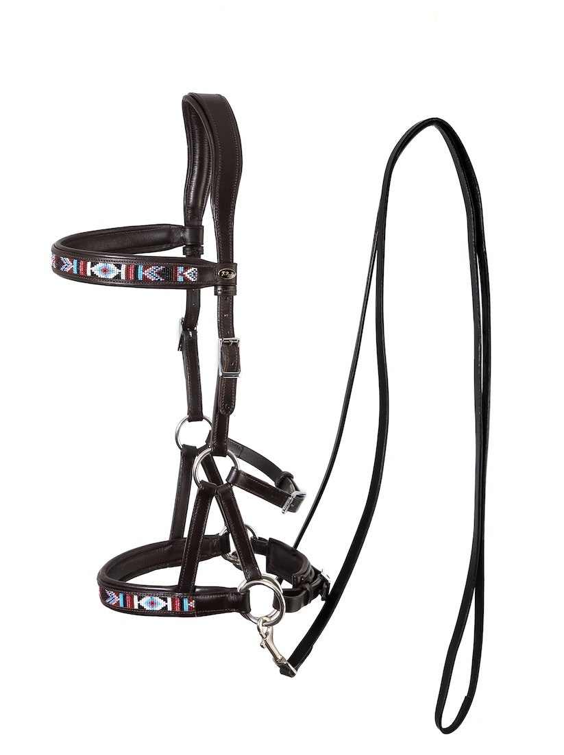 Sidepull (anatomiskt) F.R.A.® Sierra Mörkbrun Inklusive Tyglar