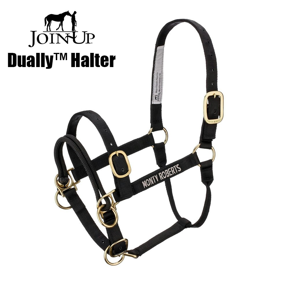 Monty Roberts Dually Halter Medium Svart
