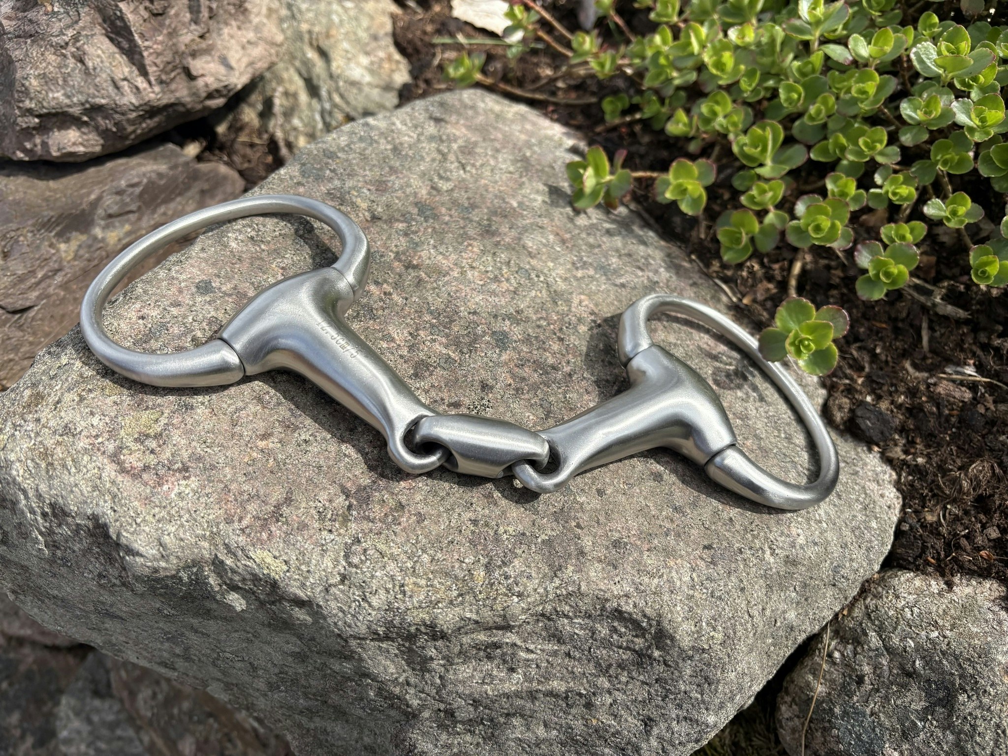 Feeling Anatomic Satin Finish Stainless Steel Eggbutt Snaffle